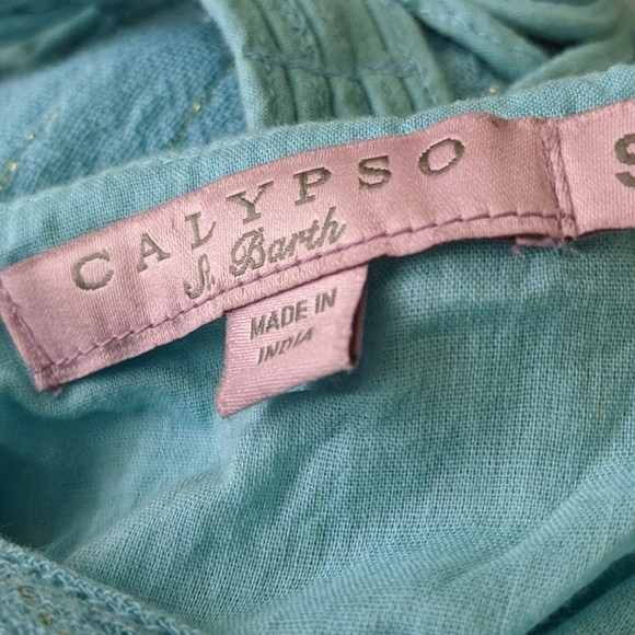 Calypso St Barth Blue Dress With Belt , S, EUC - Picture 6 of 6